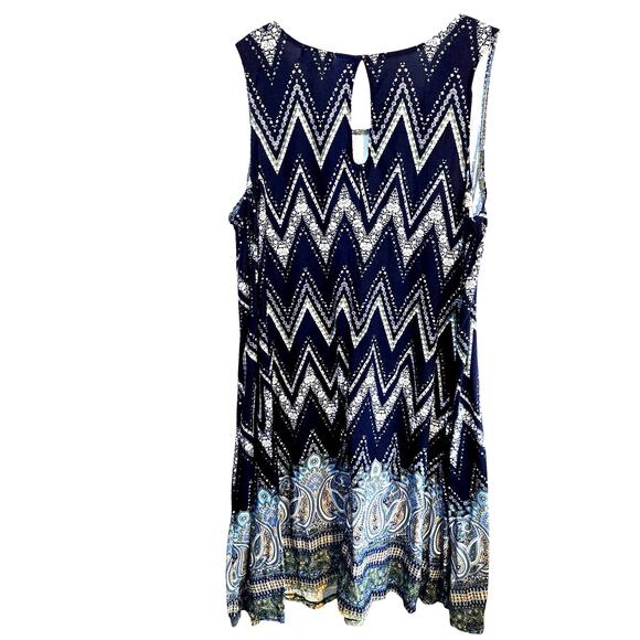 Just Bee 2X Women's Sleeveless Maxi BOHO Sun Dress Plus Size 18W 20W 2XL XXL - Picture 5 of 6